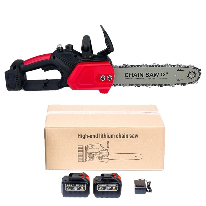 Akkus láncfűrész, 45AH BatteryX2, favágás, 15000mAh/22500mAh, tartozékkészlet, 24 hónap garancia