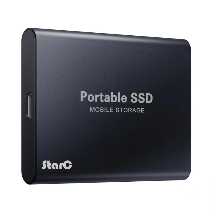 Хард диск, Външен, 8t до 500 MB/s, SC0530, съвместим с Windows PC, настолни компютри, лаптопи и камери, черен