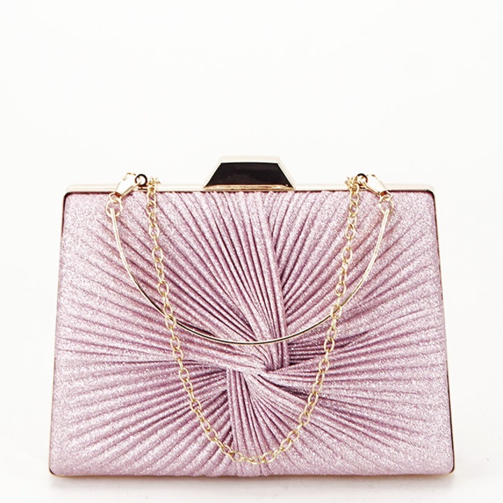 Geanta clutch roz cu sclipici BJH-22706 05 Roz