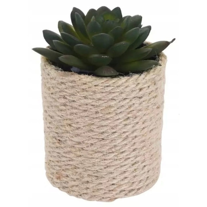 Planta decorativa artificiala in ghiveci Koopman 8x14 cm, verde