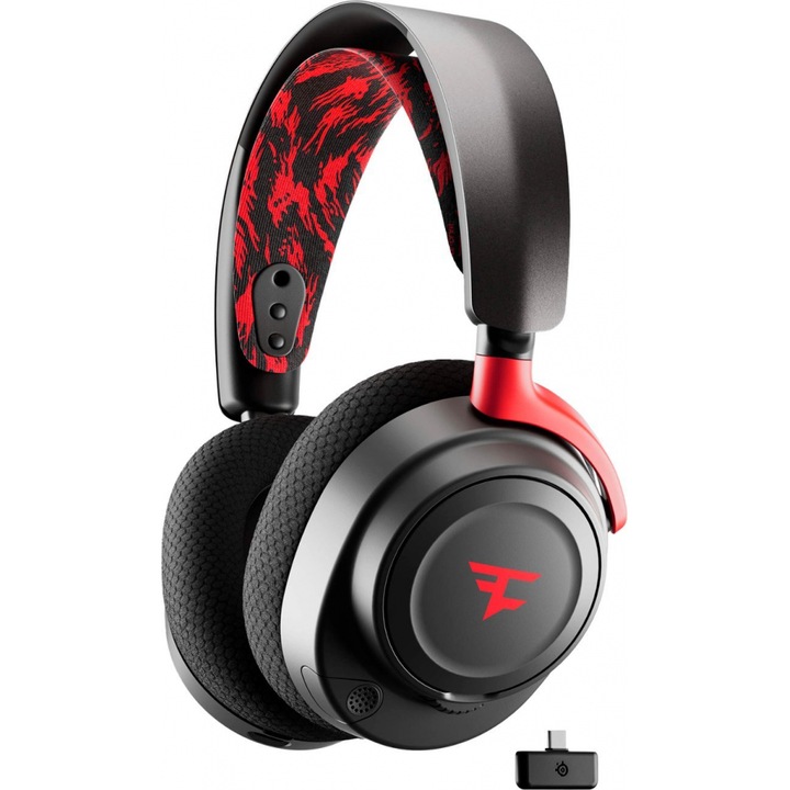 Геймърски слушалки SteelSeries Arctis Nova 7 Wireless Faze Clan Edition STEEL-HEAD-61556