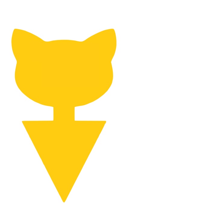 Комплект от 6 броя залепващи капани за мухи и бълхи във формата на котка, екологични, за вътрешна и външна употреба