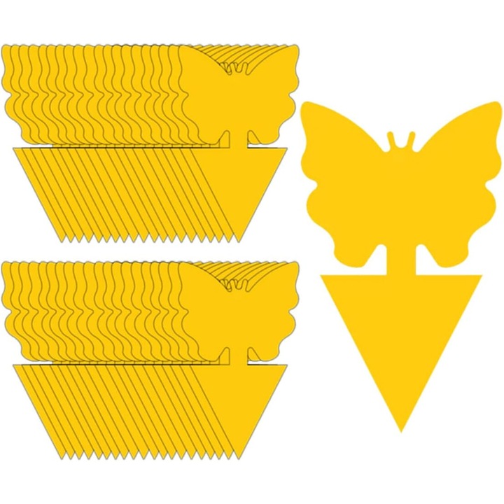 Capcane lipicioase insecte, fluturi, set 24 buc