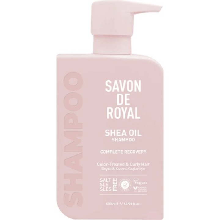 Savon de Royal Sampon cu ulei de shea pentru par vopsit sau cret Savon de Royal 500ml Vegan