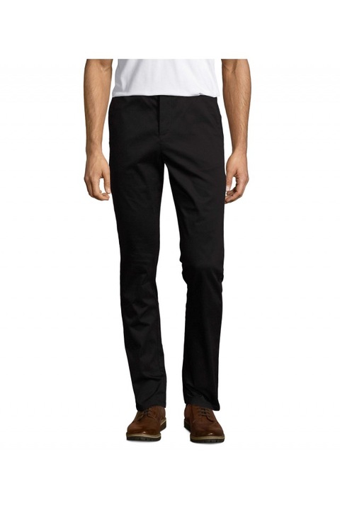 Férfi nadrág, sztreccs szatén, Sol's Jared - So02917, Fekete