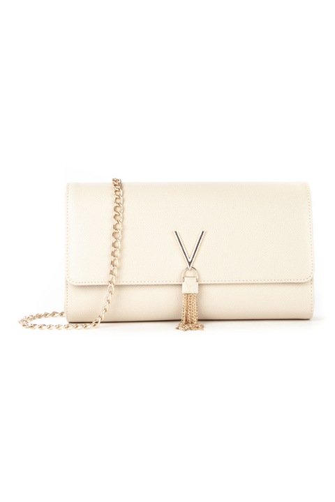 Valentino Bags, Geanta plic cu bareta din lant Divina, Bej deschis