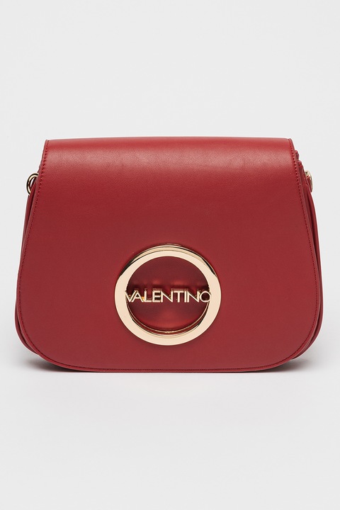 Valentino Bags, Keresztpántos műbőr táska, Sötétpiros