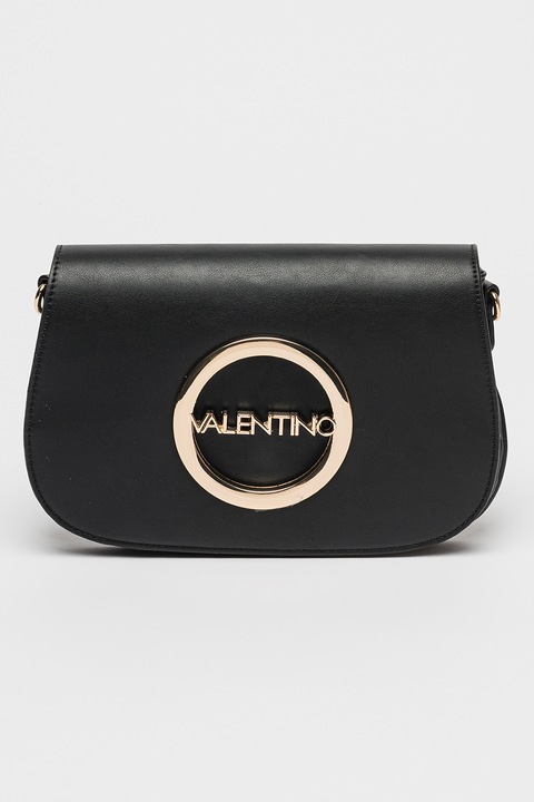 Valentino Bags, Geanta crossbody de piele ecologica, Negru
