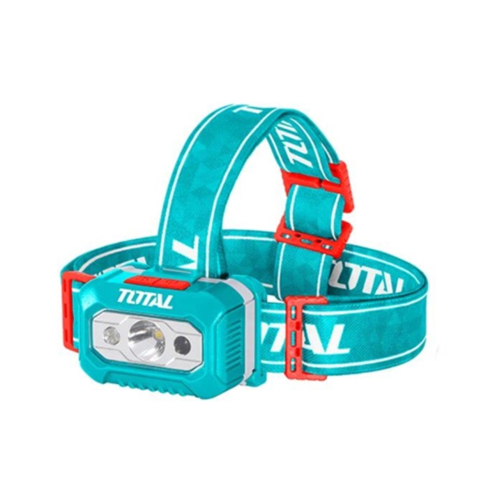 LED челник Total Industrial, сензор, 200 lm, 3 x AAA, IPX4