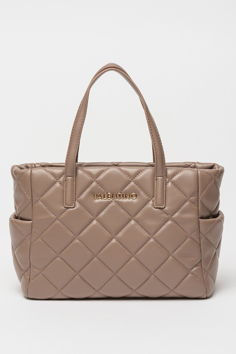 Дамска чанта, VALENTINO BAGS, 100% полиуретан, UNI, VBS3KK36ROCARINA, Сиво-кафяв