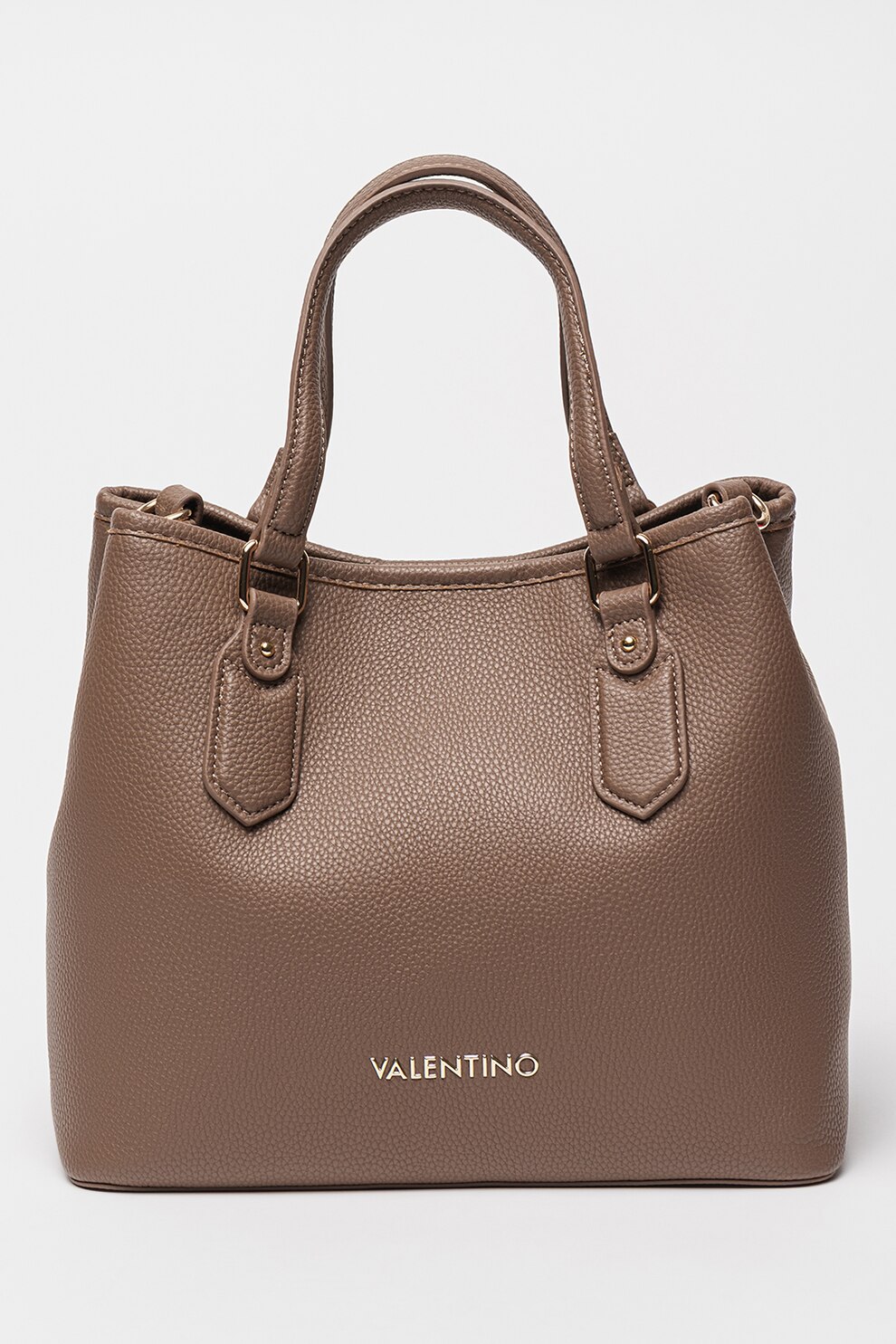 Valentino Bags, Geanta shopper din piele ecologica Brixton, Maro
