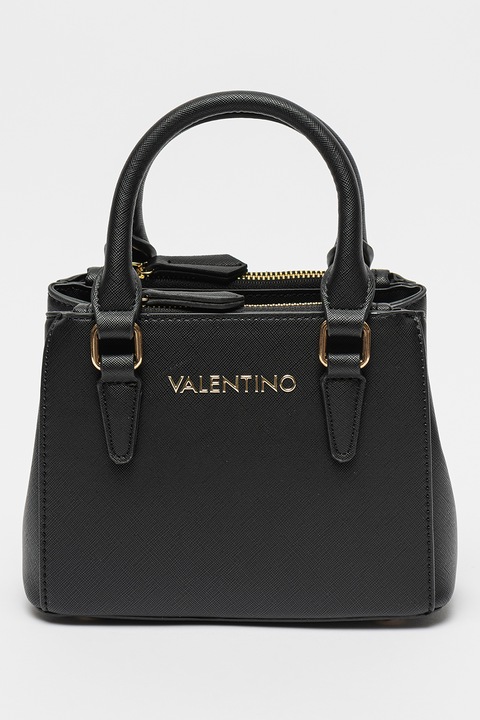 Valentino Bags, Чанта през рамо Zero Mini от еко кожа, Златист, Черен