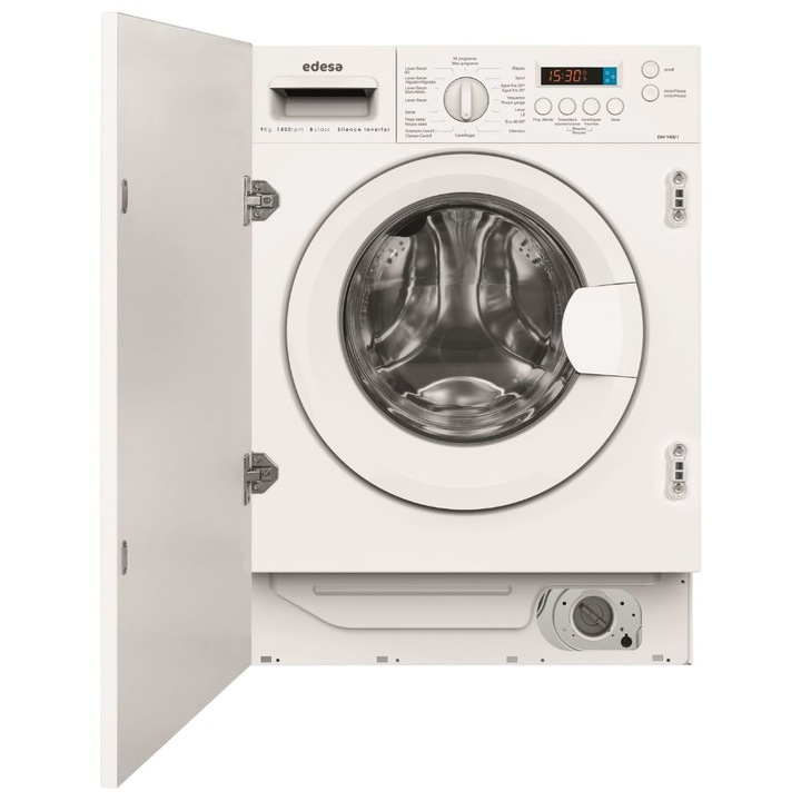 Пералня за вграждане Edesa EWF-9400 I, 9 кг, 1400 prm, 16 програми, Клас A, Бяла