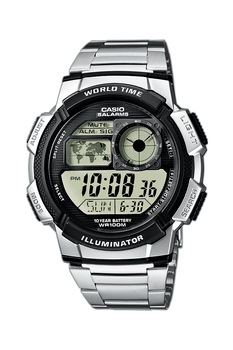 Casio, Ceas cronograf cu lumina de fundal, Argintiu Casio, Ceas cronograf cu lumina de fundal, Argintiu
