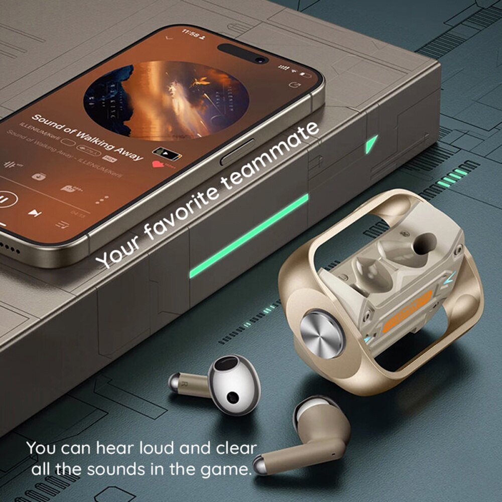 Casti True Wireless Stereo pentru Gaming, Great Bluetooth 5.3 Range ...