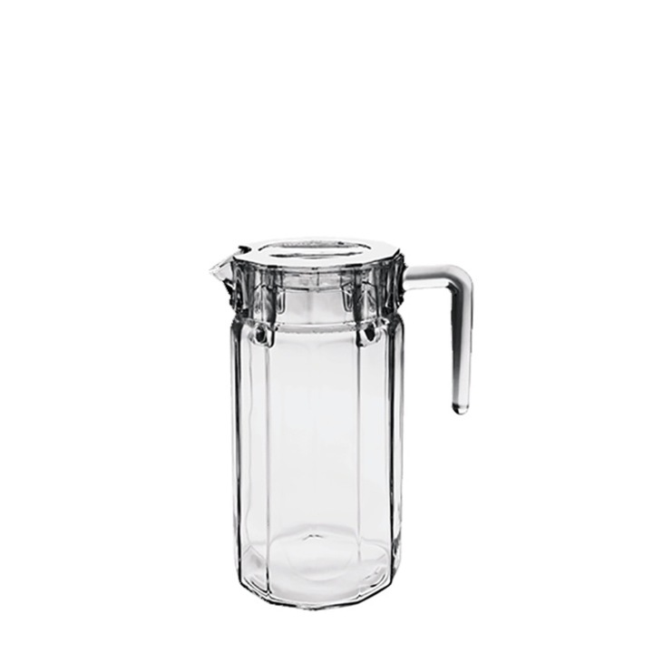 Стъклена кана с капак Kosem, Pasabahce, 1.4l