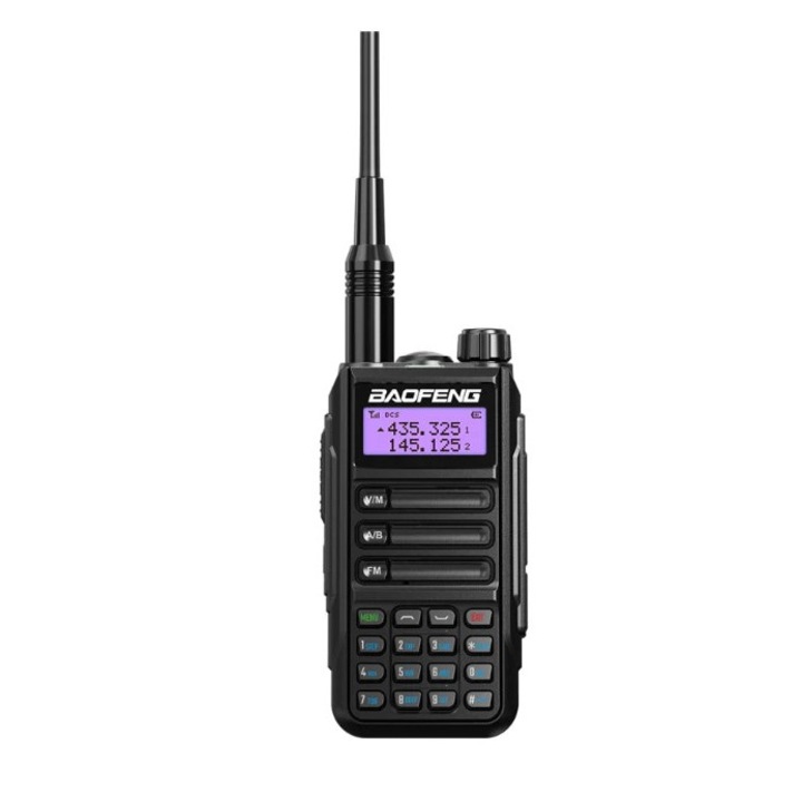Радиостанция Baofeng UV-16, Dual Band, 128 канала, FM радио, Водоустойчива, LED фенер, Черна