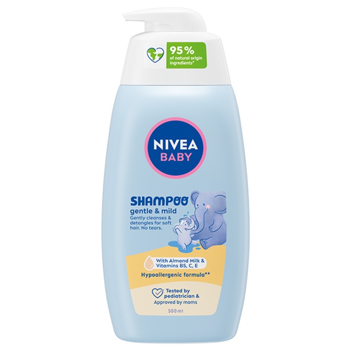 Sampon pentru bebelusi Nivea Baby Gentle Mild, 500ml