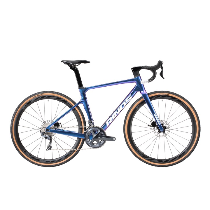 Велосипед за каране по чакъл RINOS Carbon Sandman5.0 Shimano R8000 Ultegra, Размер на рамка 56 см, Син цвят