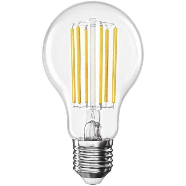 Крушка LED Emos, С нажежаема жичка, A60, E27, 7.2W (100W), 1521 лумена, Топла бяла светлина (2700K), Енергиен клас А