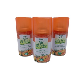 Set rezerva odorizant camera, AIR BLLITZ 3x205ml, FIERY FLOWERS