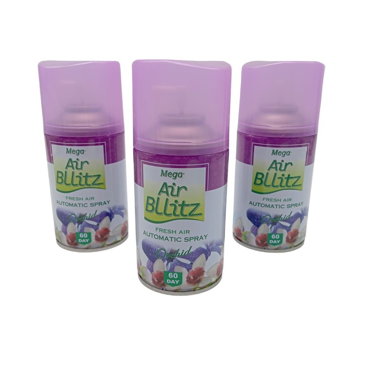 Set rezerva odorizant camera, AIR BLLITZ 3x205ml, ORCHID