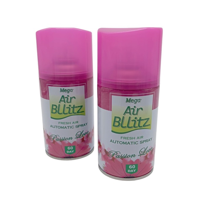 Szobafrissítő pótkészlet, AIR BLLITZ 2x205ml, PASSION LOVE