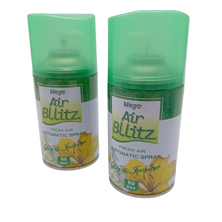 Szobafrissítő pótkészlet, AIR BLLITZ 2x205ml, LILY & JASMINE