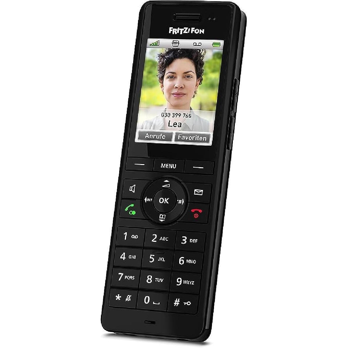 Telefono Cordless Fritz! FON X6 Singolo – Vivavoce E Design Nero 20003009 - Foto 2