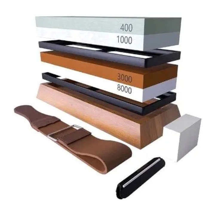 Set piatra de ascutit cutite, Top Defender, TOP1576, granulatii 400/1000 si 3000/8000