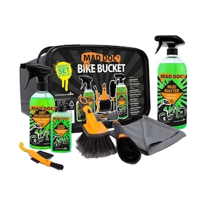 Kit curatare intretinere bicicleta 8 in 1 MAD DOCs BIKE BUCKET, Nigrin