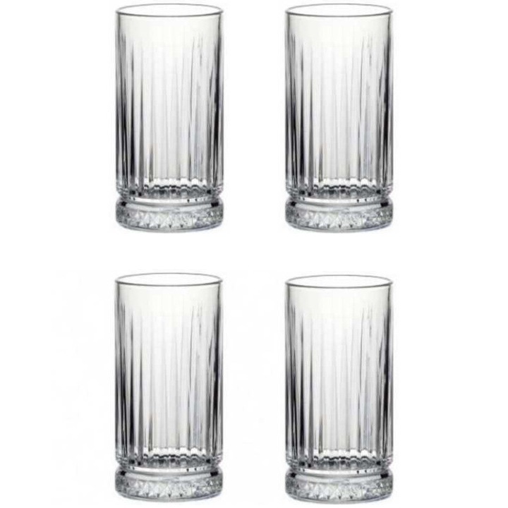 Комплект 4 чаши за "long drink" Pasabahce Elysia, Стъкло, 280 мл