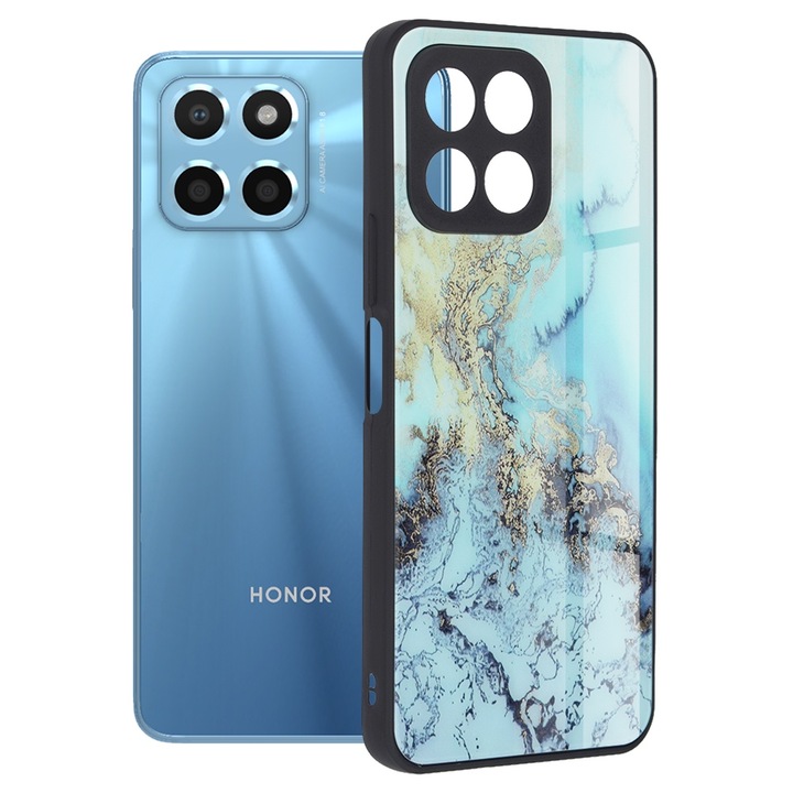 Кейс за Honor X6 / X8 5G / 70 Lite, Techsuit Glaze Series, Blue Ocean