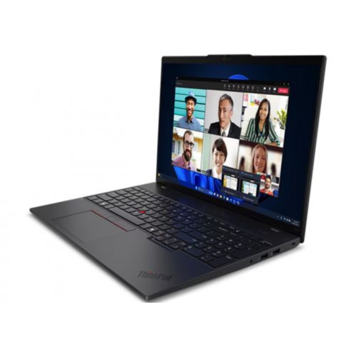 Lenovo ThinkPad L16 Gen 1 Laptop, 16 hüvelykes 1920 x 1200, Intel Core Ultra 7 155U 12 C / 14 T, 4,8 GHz, 12 MB gyorsítótár, 16 GB DDR5, 512 GB SSD, Intel Graphics, Windows 11 Pro, fekete