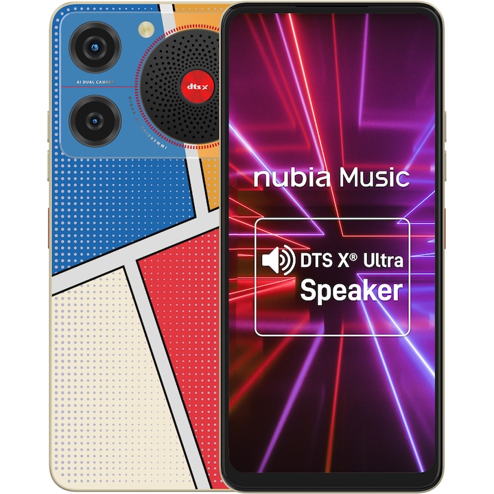 Смартфон ZTE nubia Music, Dual SIM,128GB, 4GB RAM, Edition Collection Pop Art