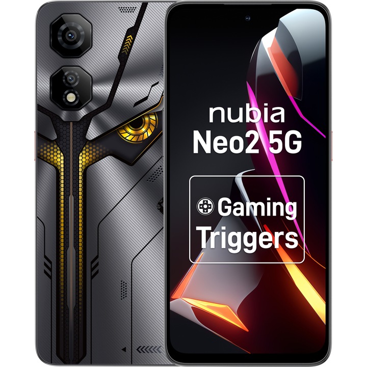 Смартфон ZTE nubia NEO 2, Dual SIM, 256GB, 8GB RAM, 5G, Storm Grey