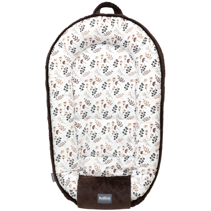 Cuib de bebelusi 100x60 cm arcadia ciocolata