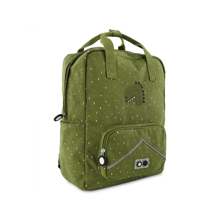 Ученическа раница, Trixie, Памук, 34x27x12 см, Зелена
