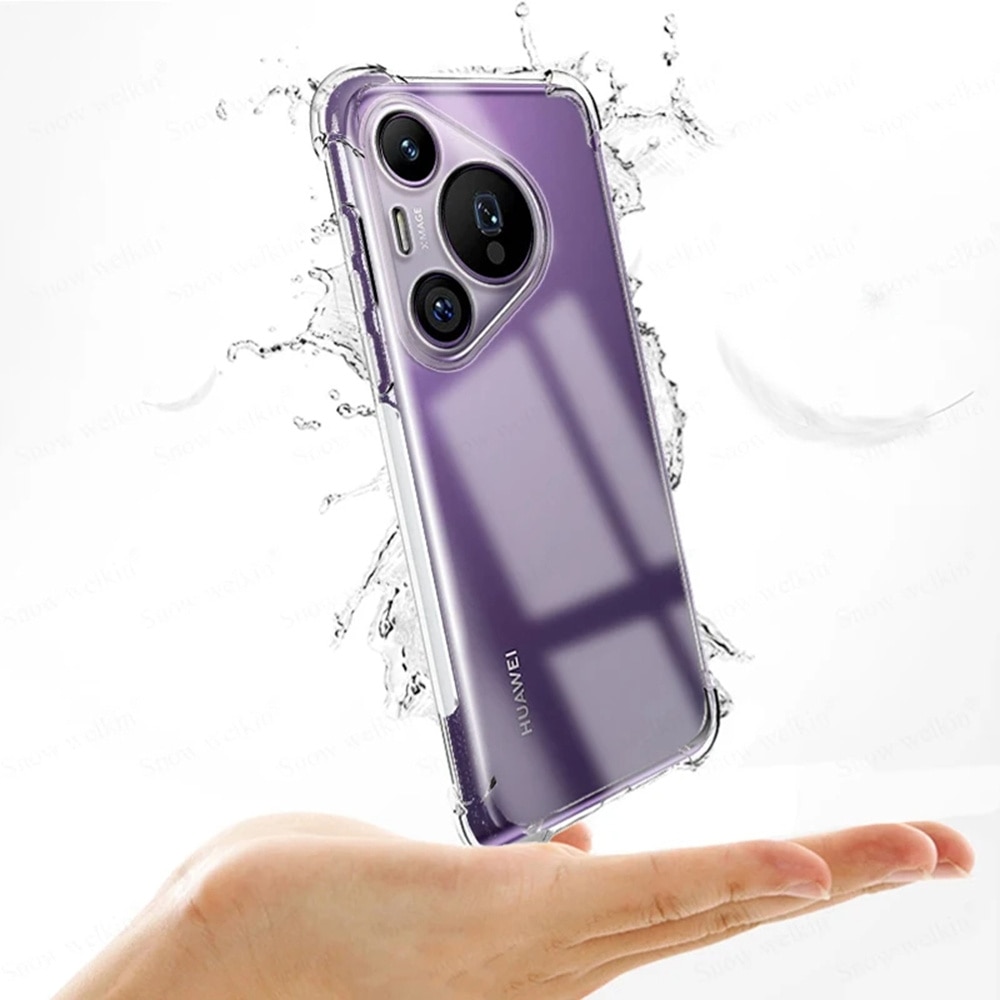 Husa Huawei Pura 70 Techsuit Shockproof Clear Silicone, transparenta