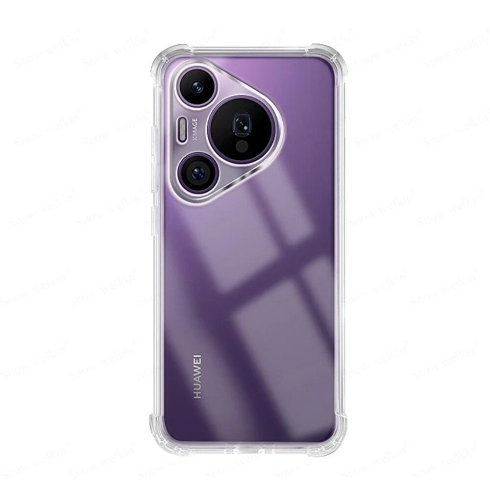 Husa Huawei Pura 70 Techsuit Shockproof Clear Silicone, transparenta