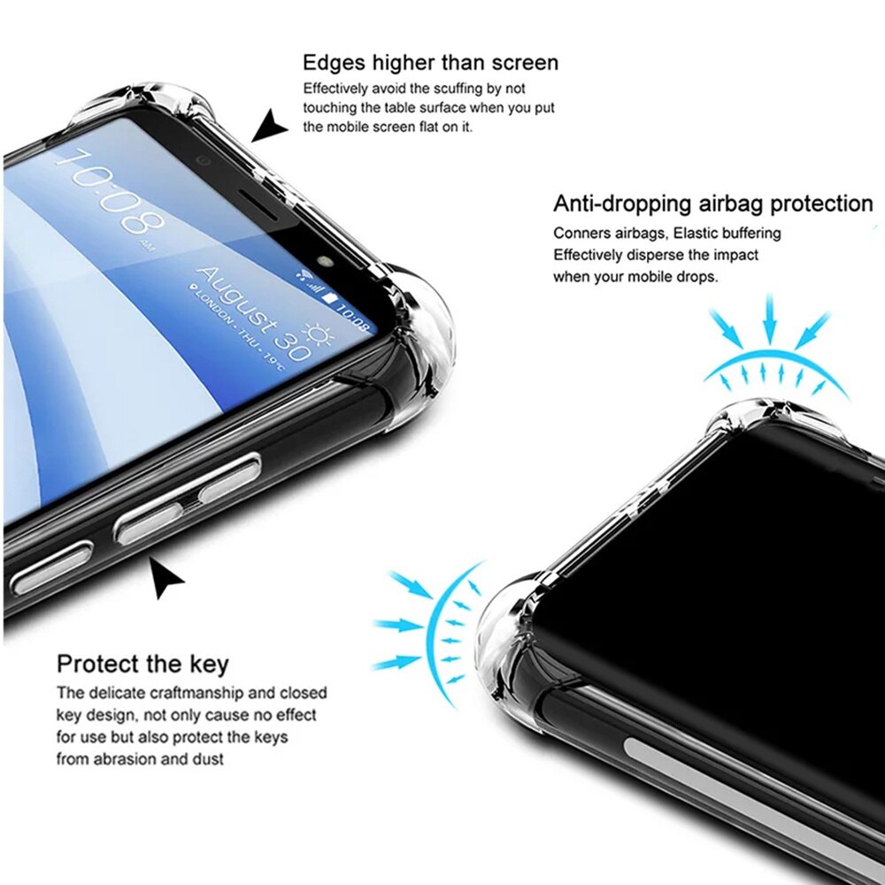 Husa Huawei Pura 70 Techsuit Shockproof Clear Silicone, transparenta