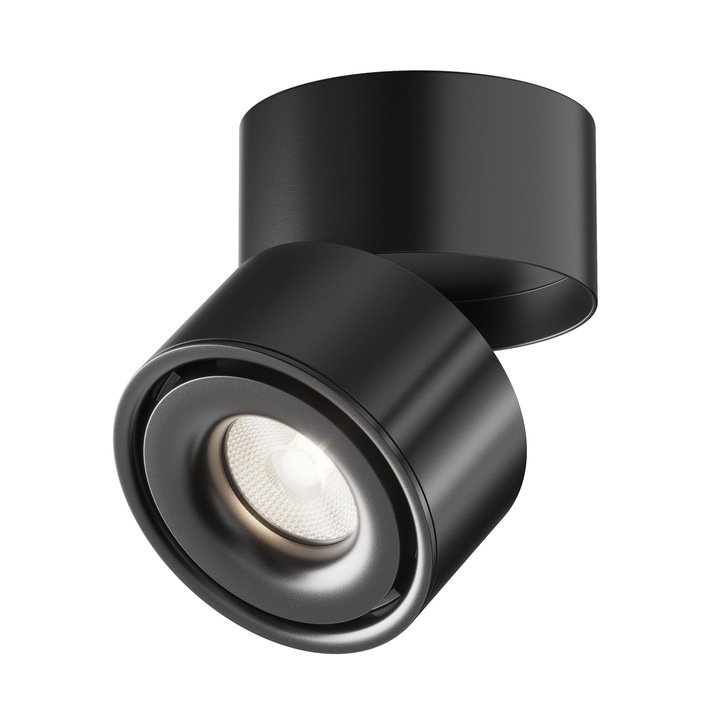 Maytoni Technical Yin LED mennyezeti lámpa, fekete, LED 15W, 1030lm 4000K