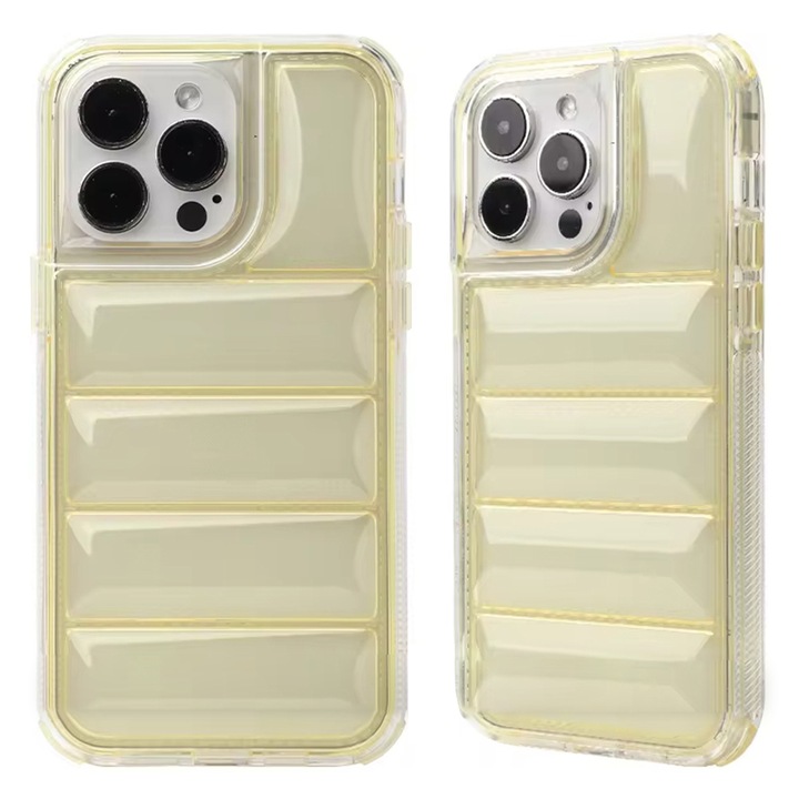 Husa pentru iPhone 13, V107, Poliuretan, Yellow