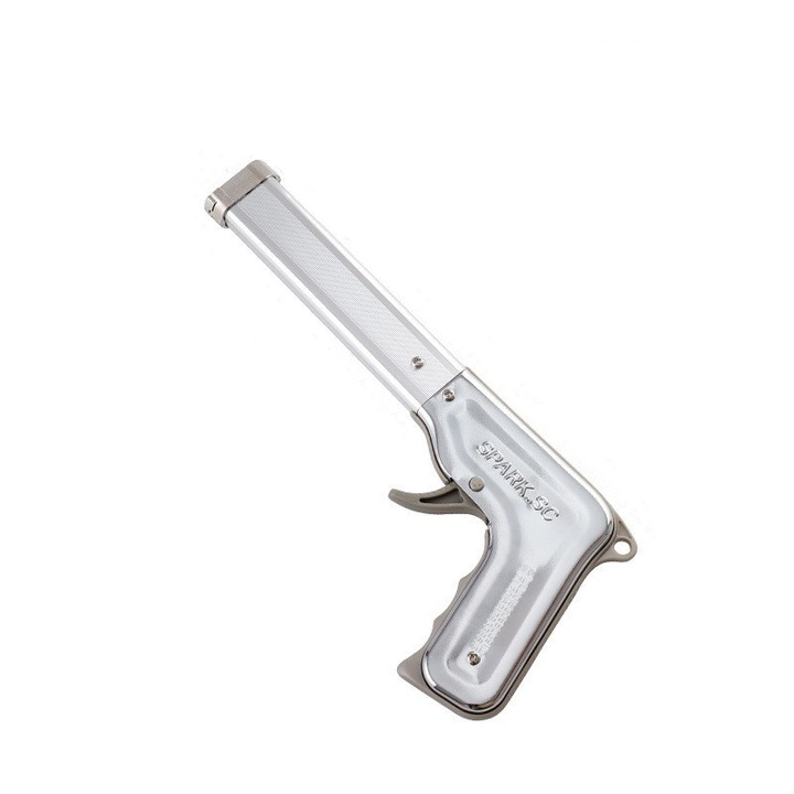 Extensor pentru bricheta, echipament de aprindere inlocuibil, metal, argintiu