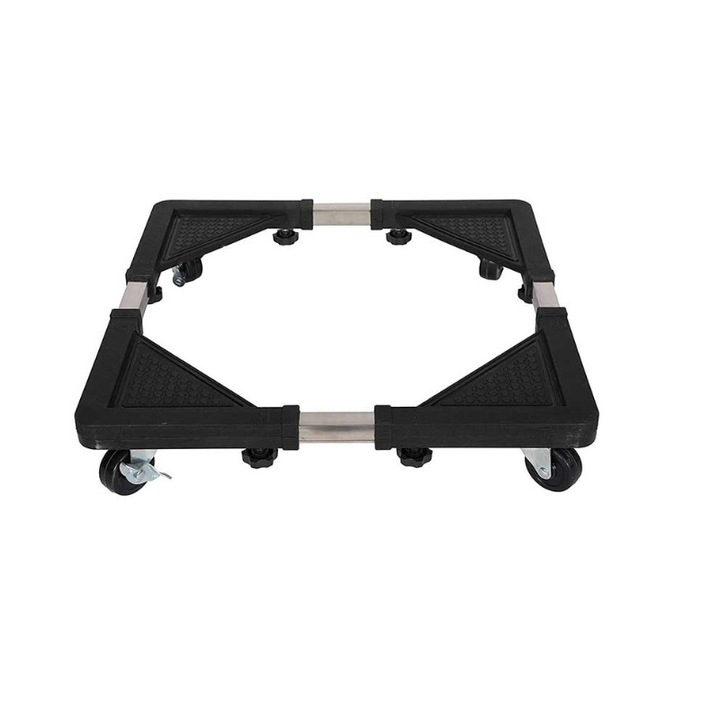 Suport Reglabil cu Roti pentru Electrocasnice, 38-60x48-70 cm, Capacitate 100 kg