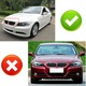 Set 2 Grile BMW Radus, Seria 3 E90 E91 2005-08 Nari Duble M, Negru Lucios Pre-lci Nonfacelift