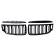 Set 2 Grile BMW Radus, Seria 3 E90 E91 2005-08 Nari Duble M, Negru Lucios Pre-lci Nonfacelift