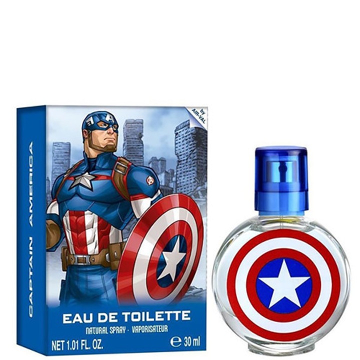 Parfum pentru copii Air-Val Captain America, 30 ml, multicolor