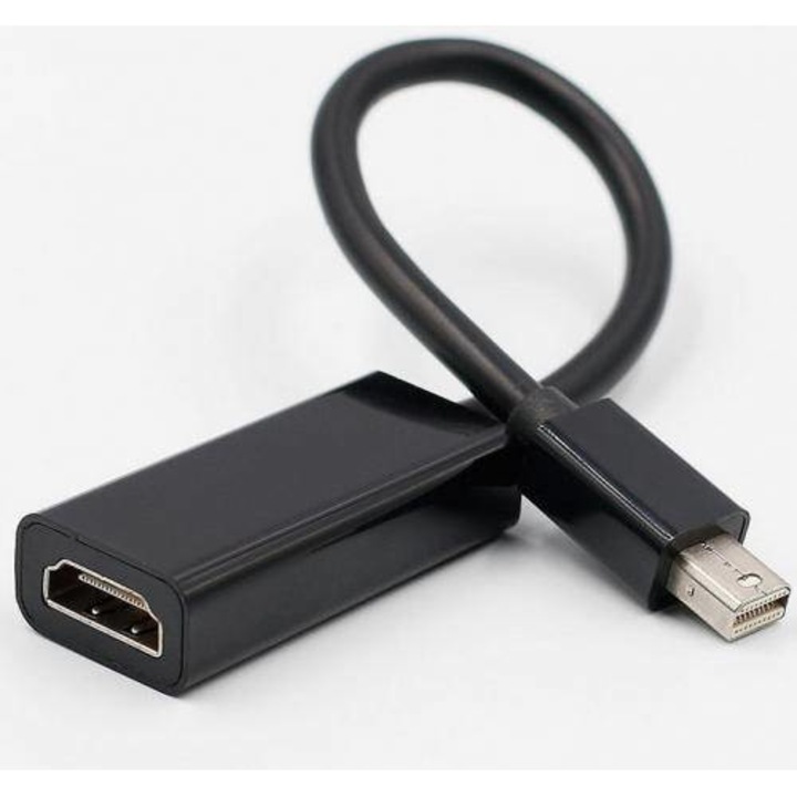 Кабелен адаптер HDMI женски - mini Displayport мъжки 15см Well