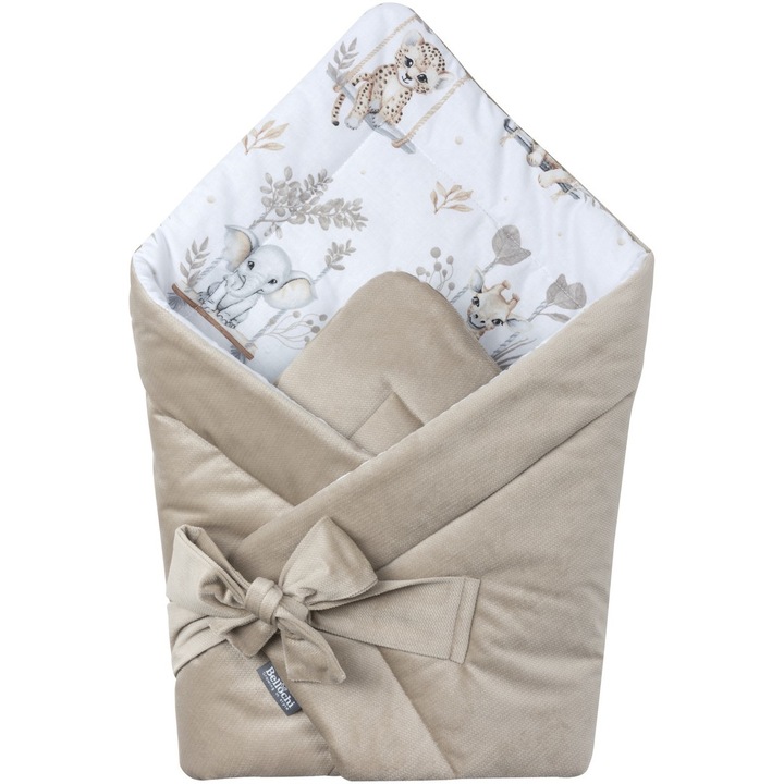 Paturica de infasat 75x75 cm jungle baby